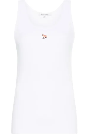 Maison Kitsuné Ribbet tanktop med rævemotiv