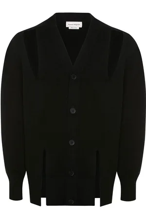 Alexander McQueen Cardigan med udskæringer og V-hals