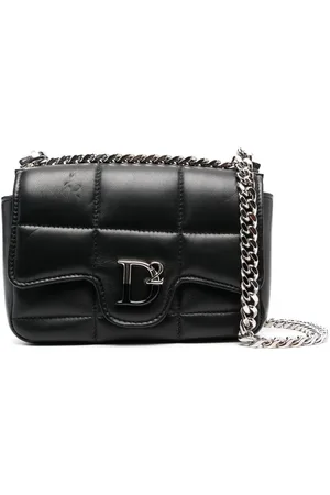 Dsquared2 Quiltet crossbody-taske med logoplade