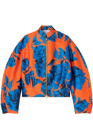 AZ FACTORY Bomberjakke med Tiger Lily-tryk