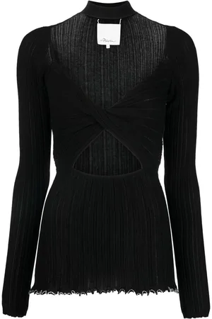 3.1 Phillip Lim Strikket top med udskæringsdetalje