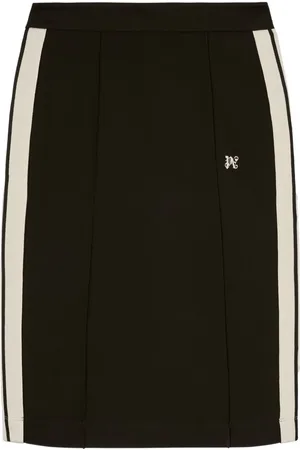 Palm Angels Mellemlang nederdel med monogram