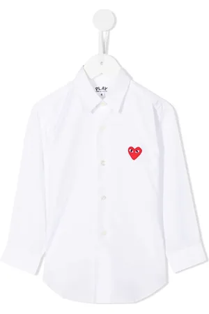 Comme des Garçons Skjorte med broderet hjerte