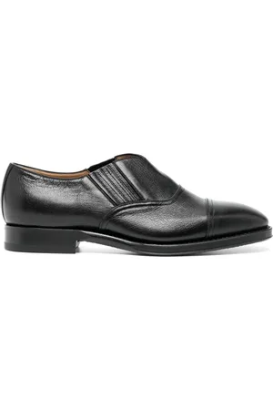 Bally Loafers i læder med elastiske paneler