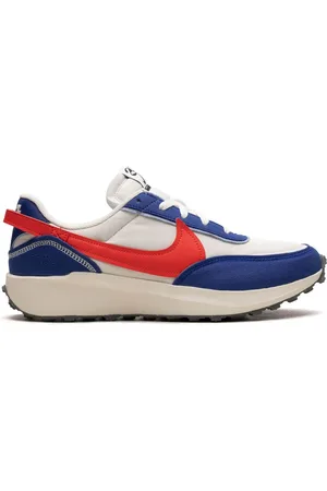 Nike Waffle Debut Swoosh Old Royal/Habanero rød sneakers