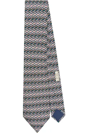 Hermès Silkeslips med abstrakt tryk fra 2010