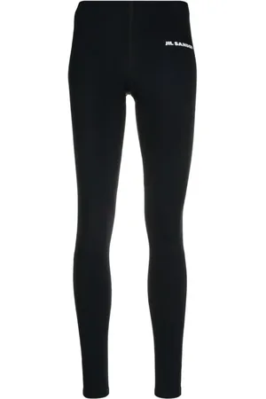 Jil Sander 7/8 leggings med logotryk