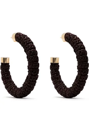 Jacquemus Les créoles Raphia hoop-øreringe