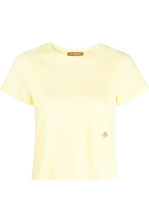 REJINA PYO Cropped T-shirt med korte ærmer