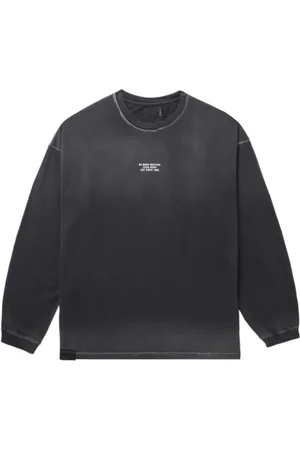 Izzue Langærmet T-shirt med slogan-tryk
