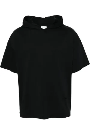 Nanushka T-shirt i økologisk bomuld med hætte