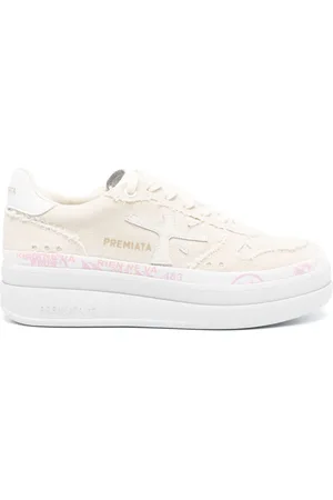 Premiata Sneakers med strikket panel