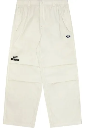 A Bathing Ape Jeans med elastisk talje og broderet logo