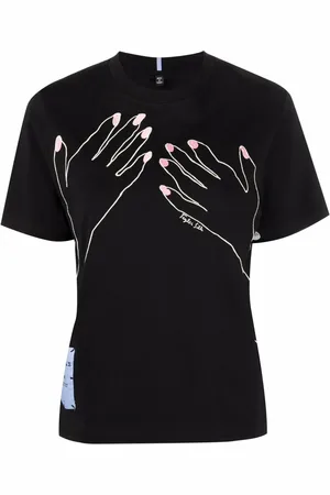 Alexander McQueen T-shirt med håndtryk