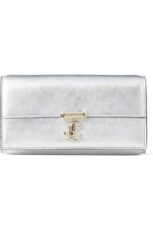 Jimmy Choo Varenne perleudsmykket metallisk lille taske