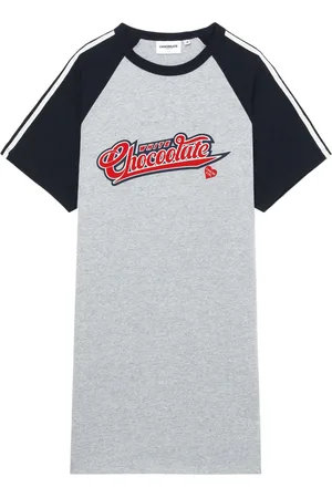 Chocoolate T-shirt-kjole med logotryk