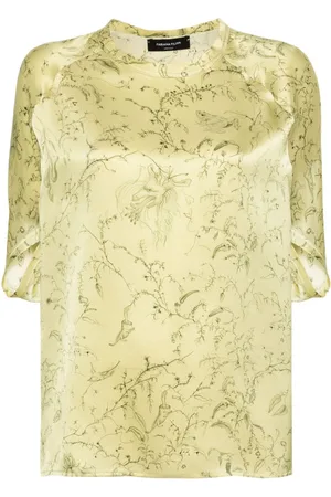 Fabiana Filippi Silkebluse med grafisk tryk