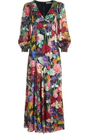 ALICE+OLIVIA Tula kjole med blomstertryk
