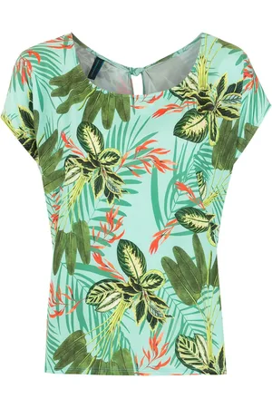 Lygia & Nanny Symi T-shirt med tropisk tryk