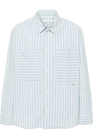 Maison Kitsuné Stribet skjorte
