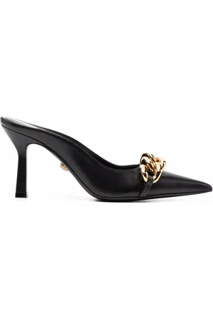 VERSACE Medusa mules med kædedetalje