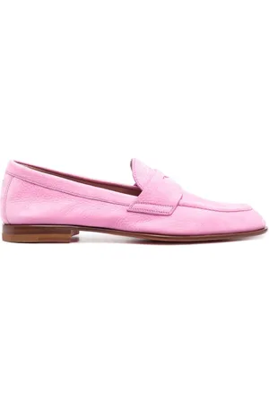 santoni 15 mm penny-loafers med mandelformet snude