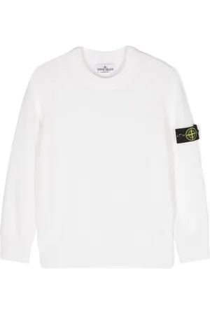 Stone Island Ribbet trøje med kompasmærke