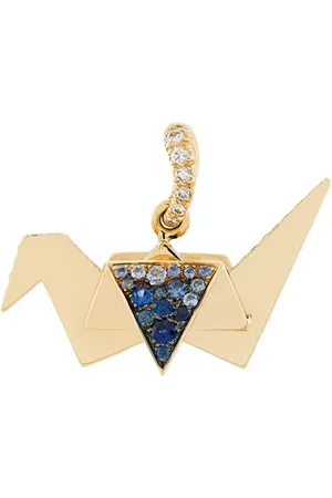 Aurélie Bidermann Origami vedhæng med safir og diamant