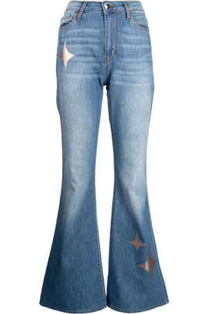 Madison.Maison Jeans med svaj og stjernetryk