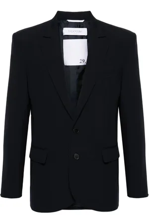 VALENTINO GARAVANI Enkeltradet blazer med hakrevers