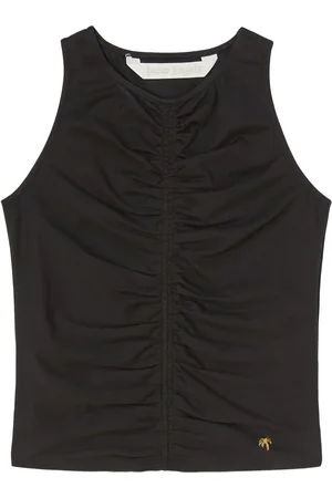 Palm Angels Ribstrikket tanktop i bomuld og stræk