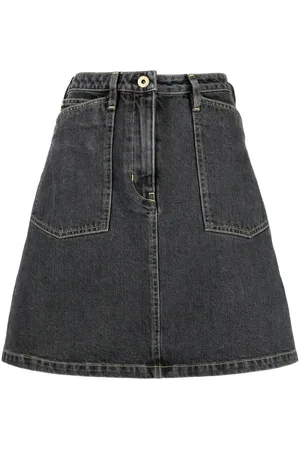 Kenzo Højtaljet denimnederdel