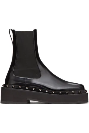 VALENTINO GARAVANI M-Way Rockstud Beatle 50mm støvler i læder