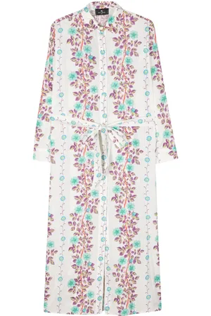 Etro Skjortekjole med blomstertryk