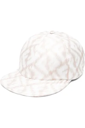 Fendi Baseballkasket i silke med FF-logotryk