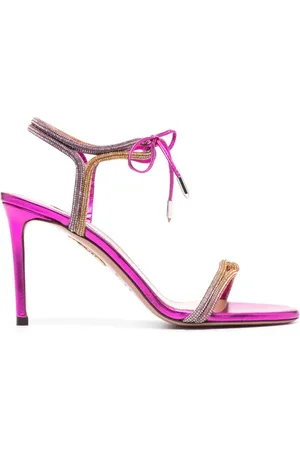 Aquazzura 100mm sandaler med krystaludsmykning