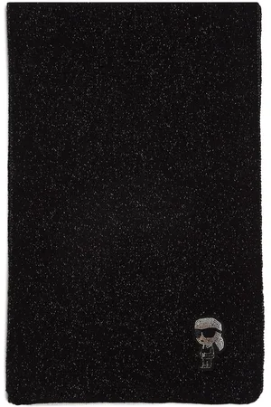 Karl Lagerfeld Ikon 2.0 tørklæde med metallisk tråd