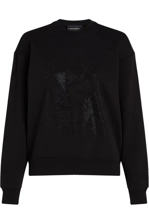 Karl Lagerfeld Kameo sweatshirt med rhinsten