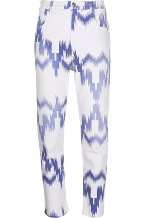 Marant Etoile Cropped jeans med mønster