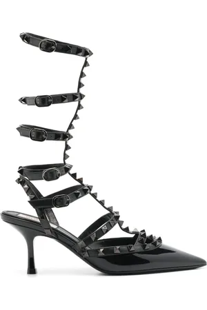 VALENTINO GARAVANI Rockstud caged-pumps i læder