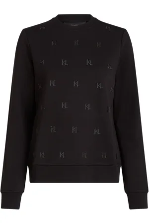 Karl Lagerfeld Sweatshirt med rhinsten
