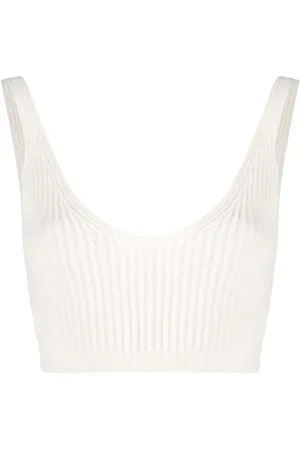 Cashmere In Love Cropped vest i ribstrik