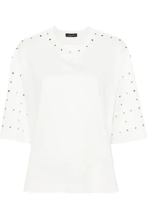 Fabiana Filippi T-shirt med nitteudsmykning