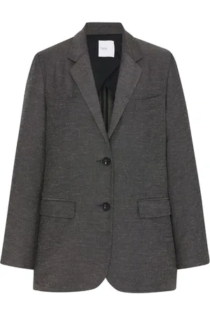 ROSETTA GETTY Enkeltradet blazer med hakrevers