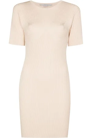 Stella McCartney Kort ribstrikket kjole