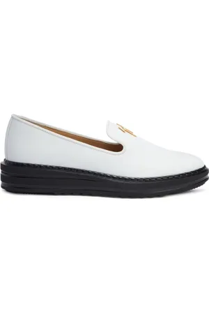 Giuseppe Zanotti Loafers i læder med logoplade
