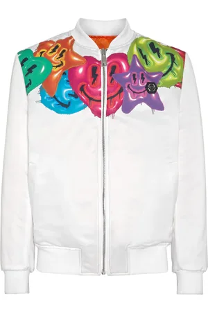 Philipp Plein Smile bomberjakke i satin