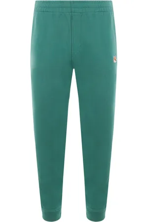 Maison Kitsuné Joggingbukser i bomuld med broderet logo