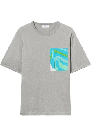 Puccini T-shirt i bomuld med kontrastlomme
