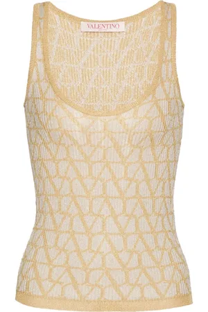 VALENTINO GARAVANI Toile tanktop i Iconographe-jacquard